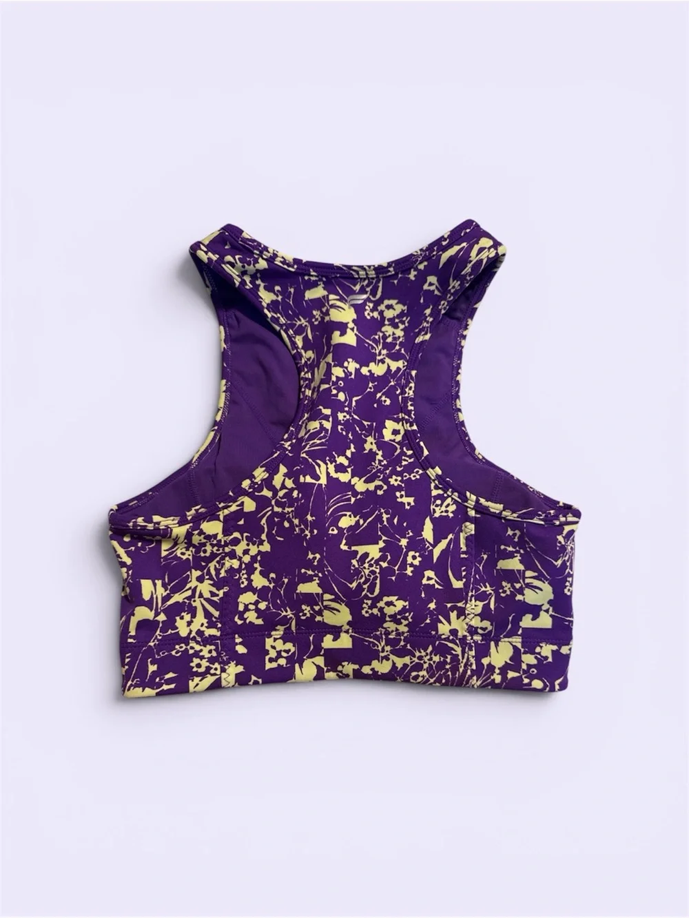 Purple Printed Fabletics Sports Bra Activewear